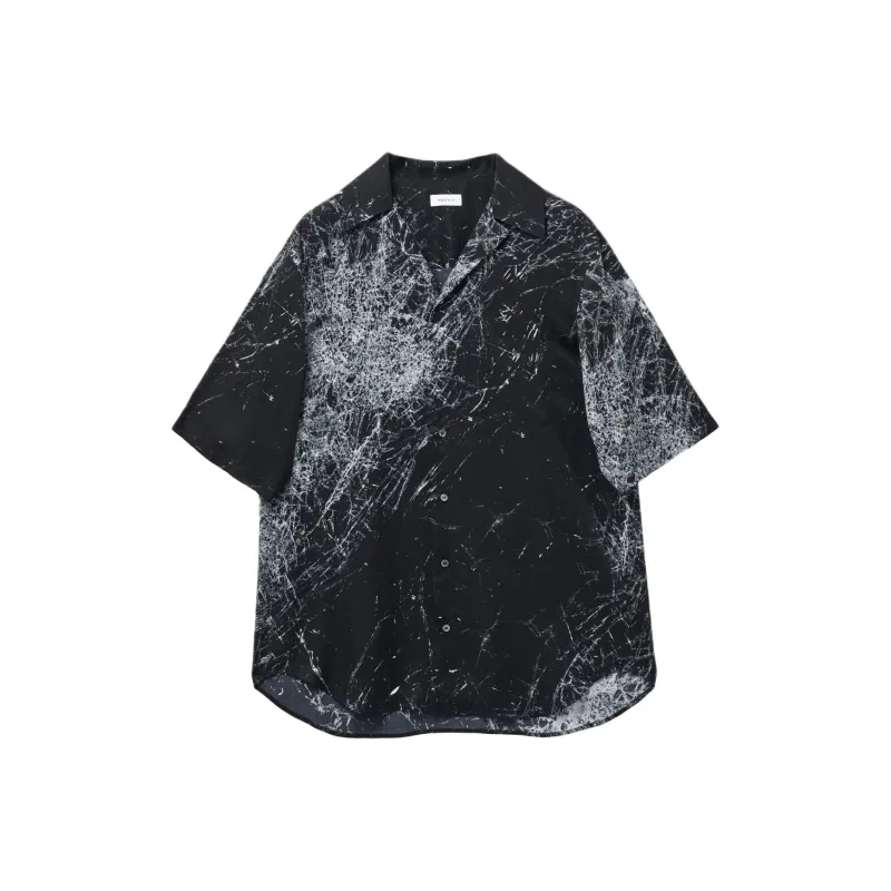 Alexander McQueen Smashed Screen Collared Shirt-0