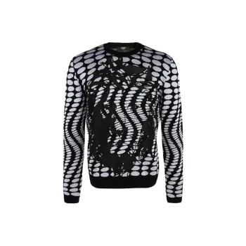 VERSUS Loose Fit Knitwear Men's Black