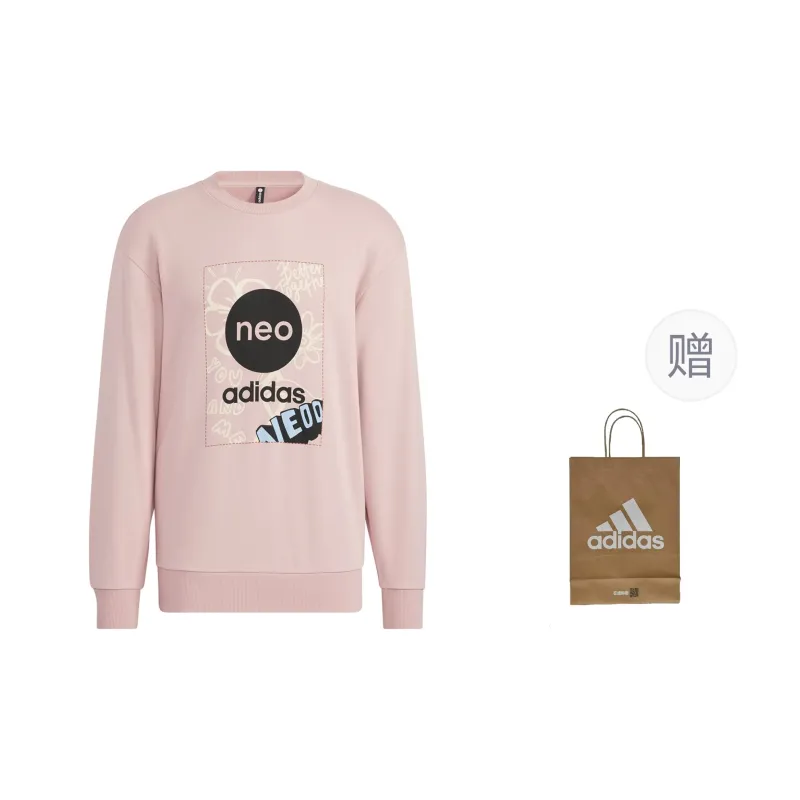 Adidas Sweatshirts Men Pink+Shopping Bag-0