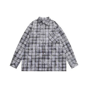 Magmode Shirt Unisex Blue Plaid Color