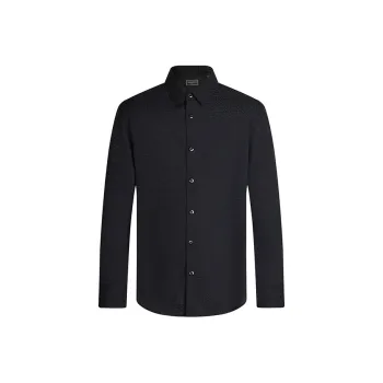 MANGANO Shirt Men's Black Comes With Brand Shopping Bag