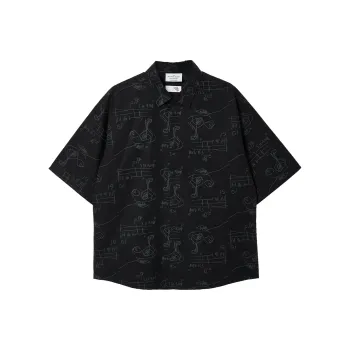 JACK JONES· x Jean Michel Basquiat Spring Summer Shirt Men's