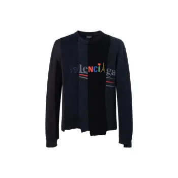 Balenciaga Mixed Crewneck Sweater