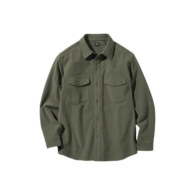UNIQLO Shirts Men Olive-0