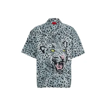 HUGO BOSS Animal print Short sleeve Shirt