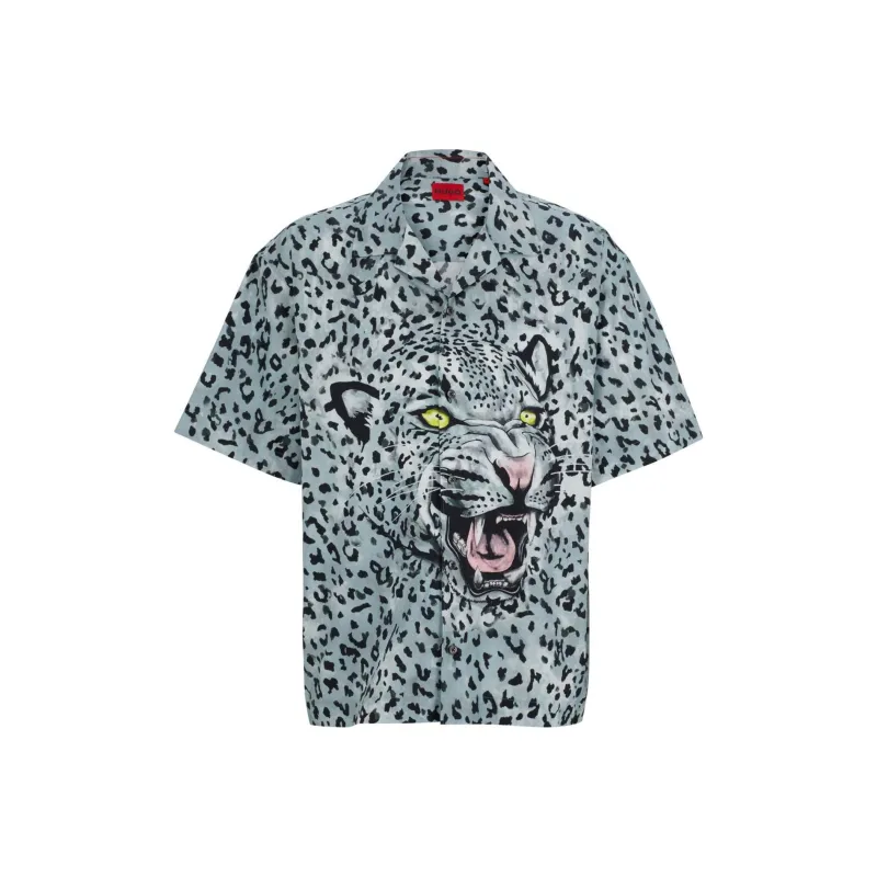 HUGO BOSS Animal print Short sleeve Shirt-0