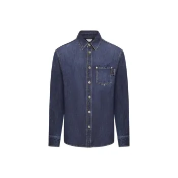 Bottega Veneta Long Sleeved Denim Shirt
