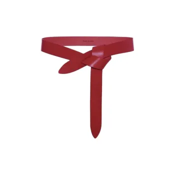 ISABEL MARANT ETOILE Cow Leather Belts Unisex Red 