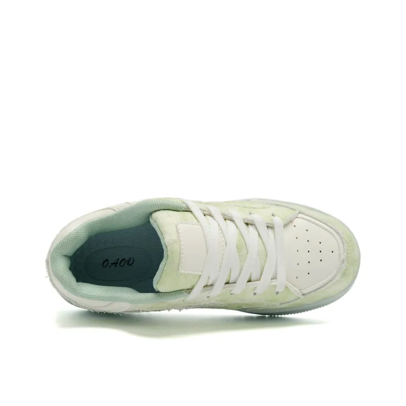OAOQ Slip Resistant, Abrasion Resistant, Lightweight, Breathable, Height Increasing Low Top Skateboard Shoes Unisex-3