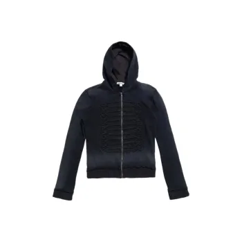 Jaded London Drift Series Drift Collection Black Drummer Hoodie Sweatshirt Men's Washed Black
