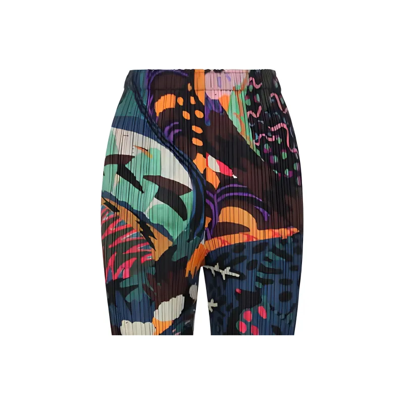 Homme Plissé Issey Miyake Snowrunner Graphic print Pleated Trousers-2
