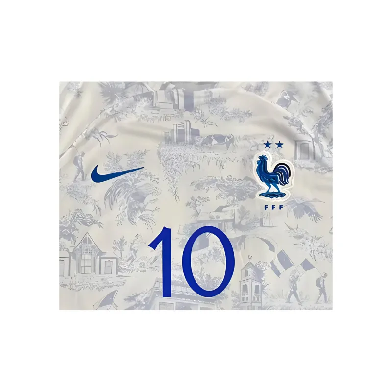 Three For France National Team Jersey Panini Certificate Framed Outer Frame Approximately 65x85cm Unisex-2