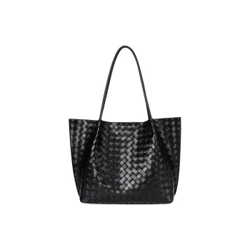 RED DRAGONFLY Cow Leather Tote Bag, Shoulder Bag Regular Women's Classic Black