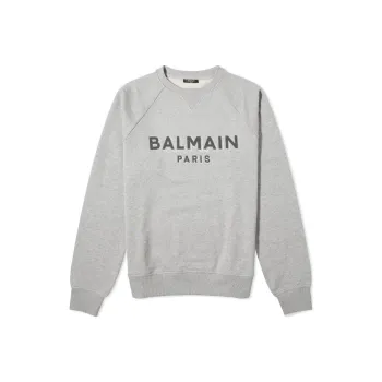 BALMAIN Sweatshirts Men Gray