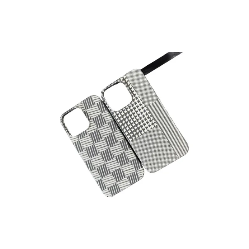 Mivana Extra Thin Carbon Fiber Texture Phone Cases Compatibility With Apple 13/14/15/16/16 Pro Max-0