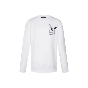 LESS IS MORE Sweatshirt Men's White
