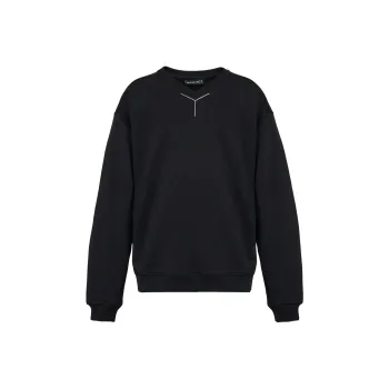 Y/Project Logo Plaque Crewneck Jumper