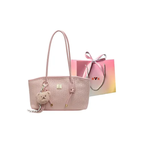 Yalu PU Shoulder Bag Women's Black/Pink/White