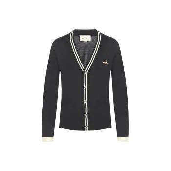 GUCCI Bee Print Cardigan