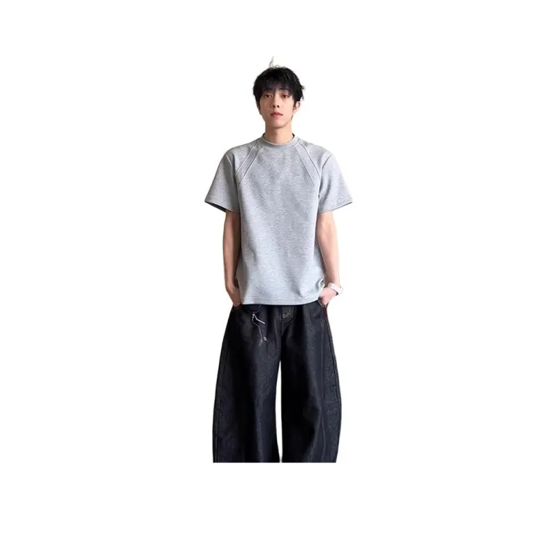 MIIRACER Minimalist Style Basic T Shirt Unisex-13