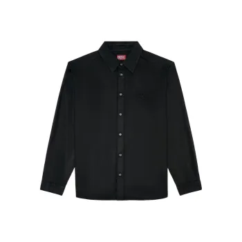 DIESEL S Simply C Logo Embroidered Fluid Shirt