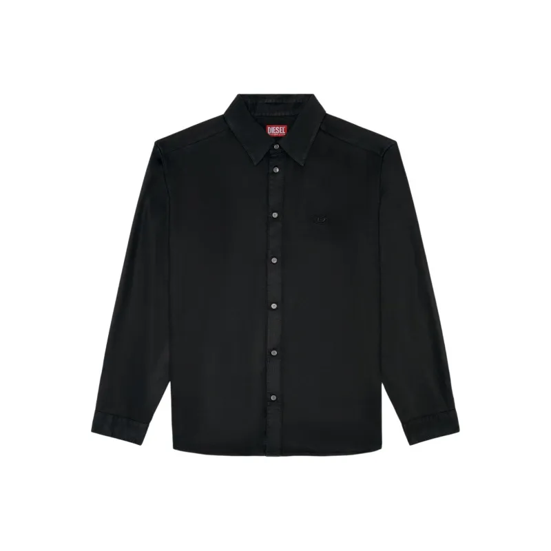 DIESEL S Simply C Logo Embroidered Fluid Shirt-0