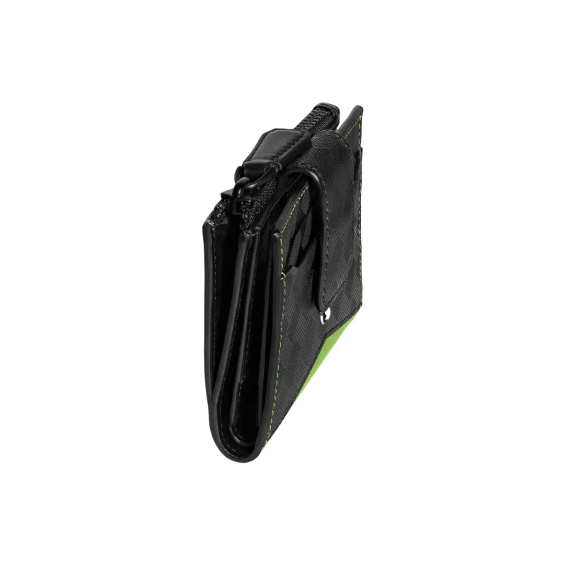 MONTBLANC Extreme 3.0 Cow Leather Card Holder Mini Men's Black & Green-1