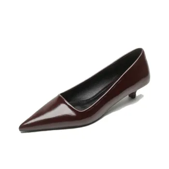 Than Than Me Slim Heel High Heels Women's Burgundy