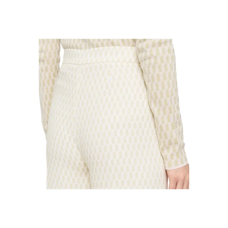 JOSEPH Alane Geometric print High waisted Trousers-5