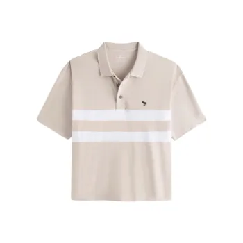 Abercrombie＆Fitch Polo Shirt Men's Light Khaki