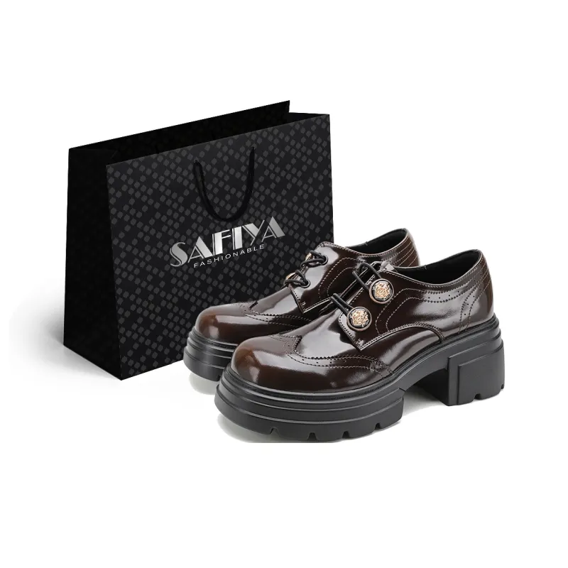 Safiya Chunky Heel Loafers Women's-7
