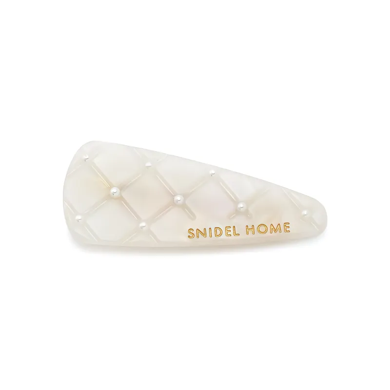 SNIDEL Resin Pearl Iron Hair Clips Unisex White-0