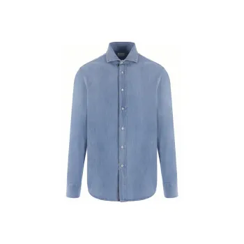 Brunello Cucinelli Long Sleeved Denim Shirt