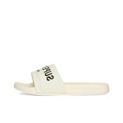 SUPERDRY Abrasion Resistant Slide Slippers Women's Cream