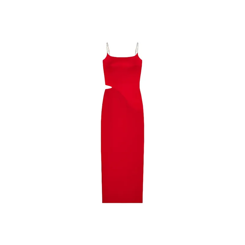 Givenchy Sleeveless Dresses Women's Red-1