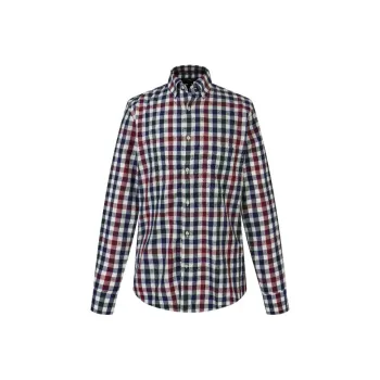 Paul & Shark Yachting Shirt Men's Gray Plaid Color