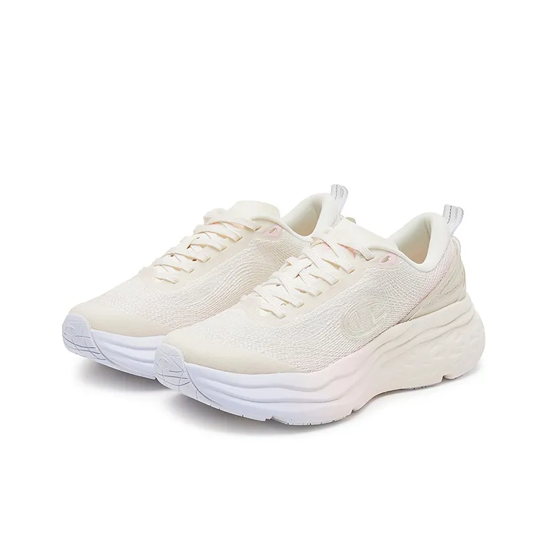 Champion Low Top Running Shoes Women's Milk White/Pink Diamond-2