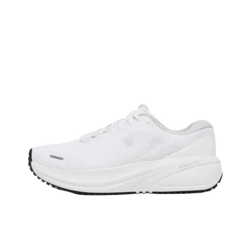 FILA Anti Slip Wear Resistant Low Top Running Shoes Unisex White-0