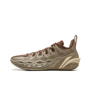 LiNing Buckets Cushioning, Slip Resistant, And Breathable Low Top Basketball Shoes Men's Umber