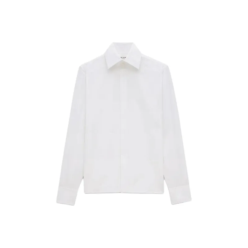 SAINT LAURENT Cotton Poplin Shirt-0