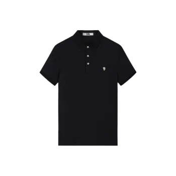 KARL LAGERFELD SS24 Polo Shirt Men's Black