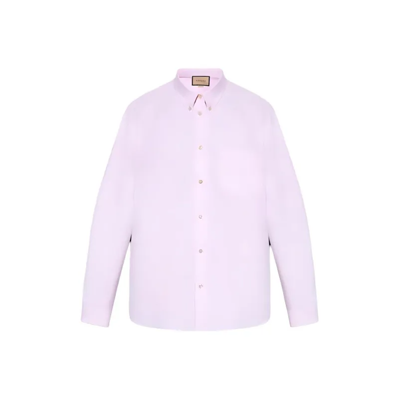 GUCCI Double G Cotton Oxford Shirt-0