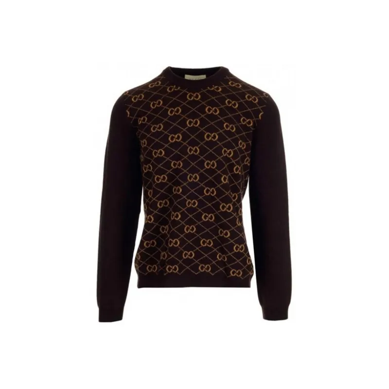 GUCCI Sweaters Men Dark Brown-0