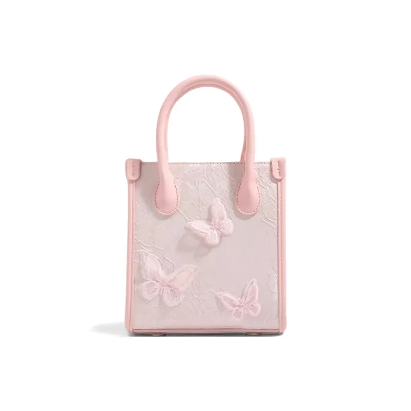 CLEVER& KETCH PU One Shoulder Handbag Women's White/Pink-6