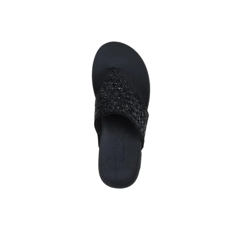 Skechers Arch Fit Flip Flops Women's Black-3