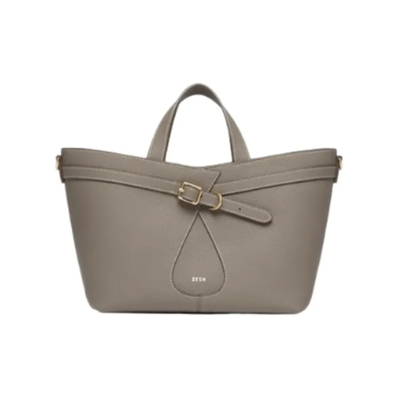 ZESH Litchi Grain Calfskin Tote Bag, Shopping Bag, Shoulder Bag, Handbag Small Size Women's Multicolor-7