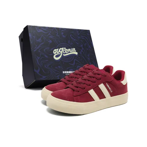 OUGLEMEN Slip Resistant, Abrasion Resistant, Lightweight, Breathable Low Top Skateboard Shoes Men's Box