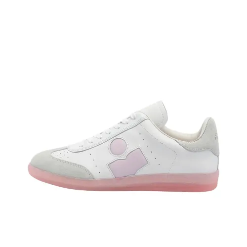 ISABEL MARANT Bryce Low Top Skateboard Shoes Women's White Pink