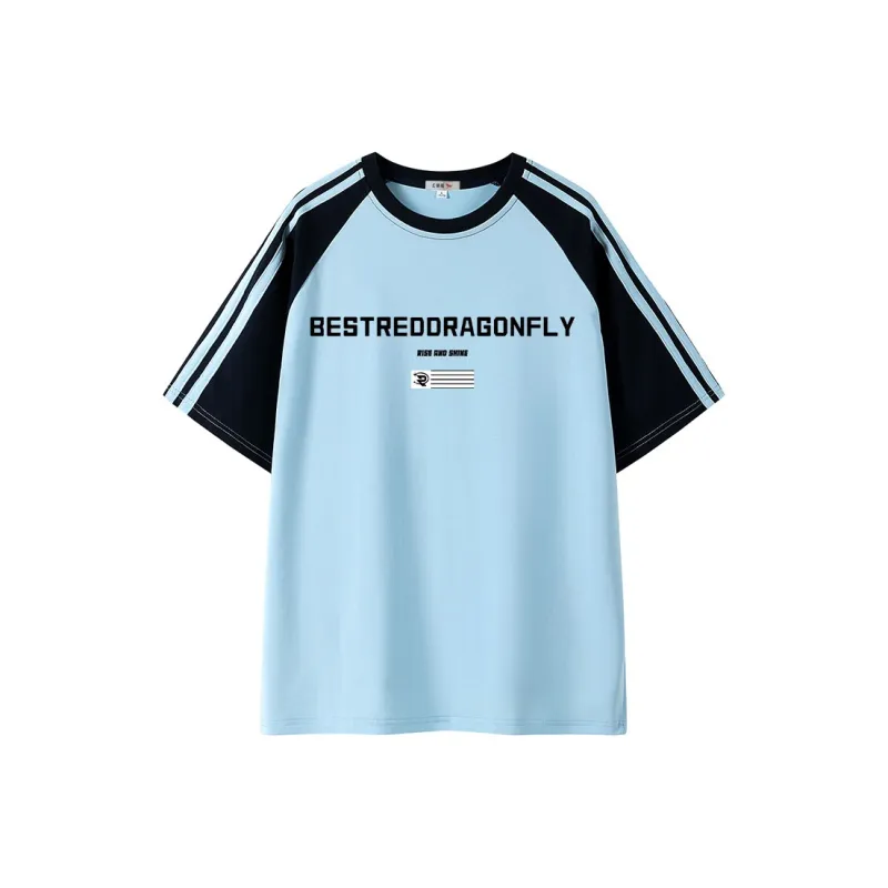 RED DRAGONFLY T Shirt Unisex Black & White-4