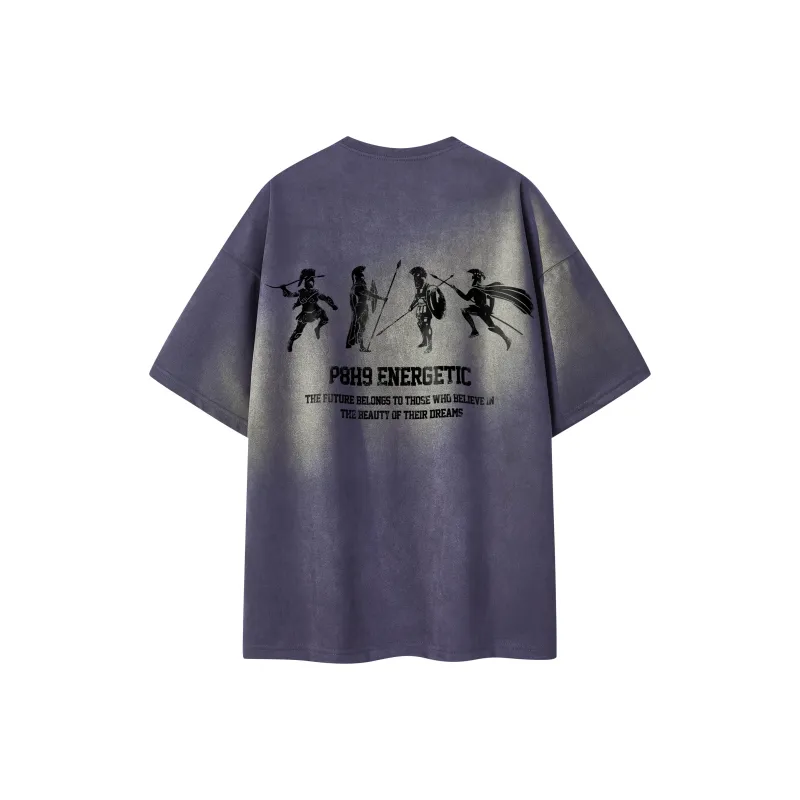 P8H9 Suede Short Sleeved T Shirts Unisex-12